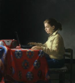  Young Girl Writing an Email - Jonathan Janson
